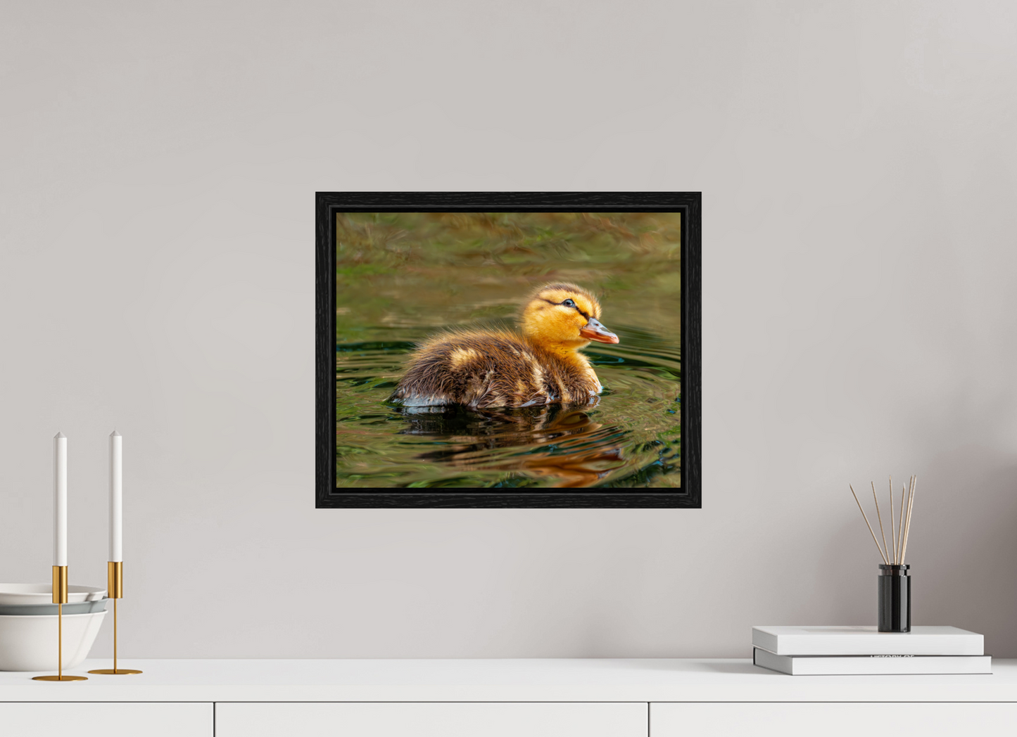 37.5 x 30 cm, Floater Frame Baby Mallard